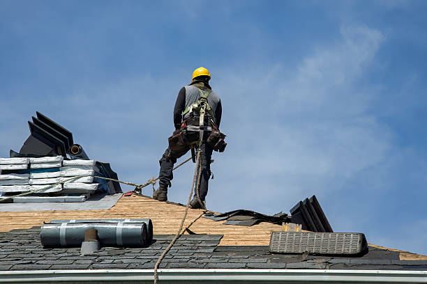 Professional Flat Roof Repair technician working in Pflugerville, TX